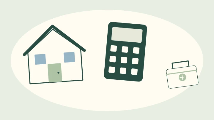 Locuință, calculator și rezervă de bani pentru un scenariu financiar dificil
